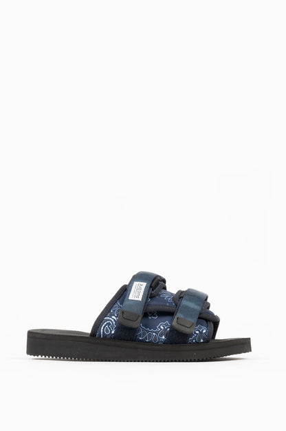 SUICOKE MOTO-CAB SANDAL NAVY BANDANA