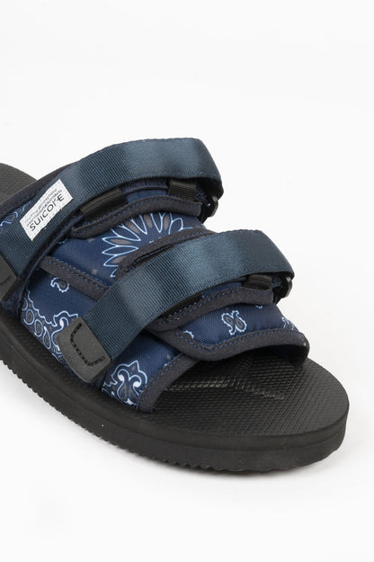 SUICOKE MOTO-CAB SANDAL NAVY BANDANA